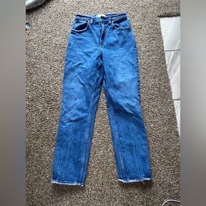 Women’s Abercrombie & Fitch 90’s Straight Ultra High Rise Curve Love Blue Jeans